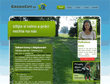 Tablet Screenshot of greencut.cz